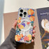 iPhone 15 Pro Printed Double-Layer Transparent Magnetic Suction Phone Case