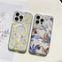 iPhone 15 Pro Printed Double-Layer Transparent Magnetic Suction Phone Case