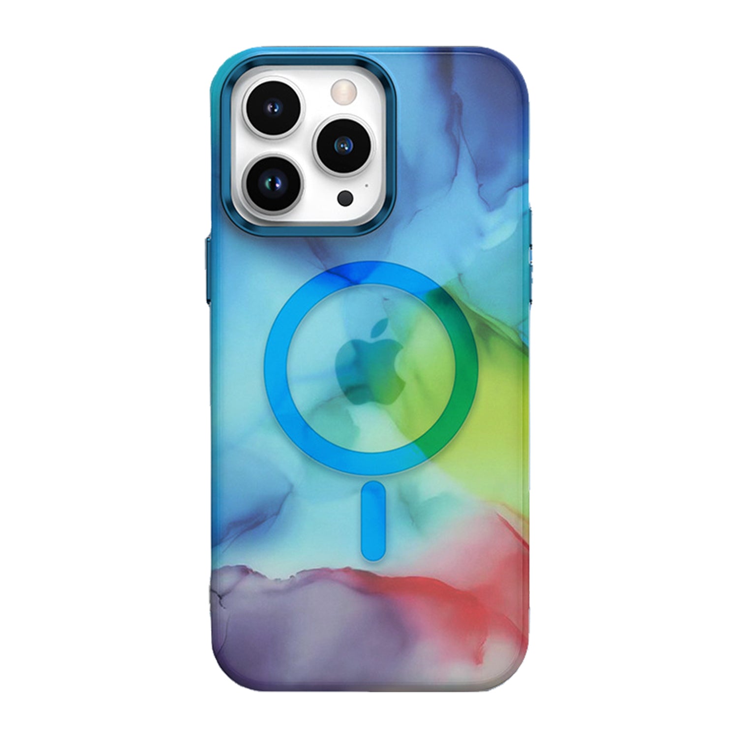 iPhone 15 Pro Max Ink Colorful Magnetic Phone Case