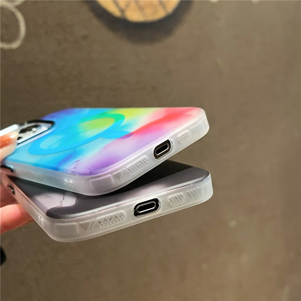 iPhone 15 Pro Max Ink Colorful Magnetic Phone Case