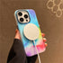 iPhone 15 Pro Ink Colorful Magnetic Phone Case