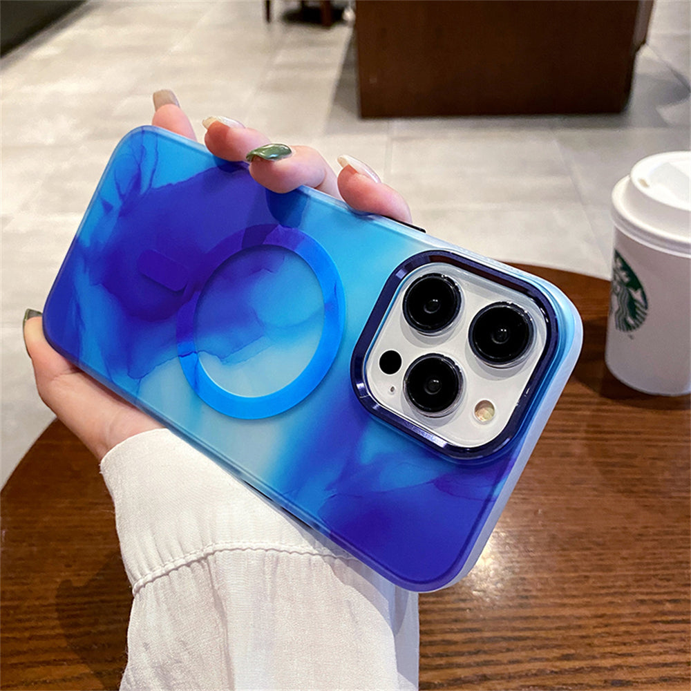 iPhone 15 Pro Ink Colorful Magnetic Phone Case