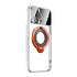 iPhone 15 Pro Regard Window Magnetic Suction Electroplating Integrated Bracket Phone Case