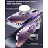 iPhone 15 Pro Max Regard Window Magnetic Suction Electroplating Integrated Bracket Phone Case