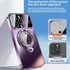 iPhone 15 Pro Max Regard Window Magnetic Suction Electroplating Integrated Bracket Phone Case