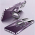 iPhone 15 Pro Max Regard Window Magnetic Suction Electroplating Integrated Bracket Phone Case