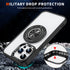 iPhone 15 Pro Max Transparent Silicone 360 Degree Rotating Bracket Phone Case