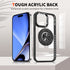 iPhone 15 Pro Transparent Silicone 360 Degree Rotating Bracket Phone Case