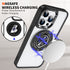 iPhone 15 Pro Max Transparent Silicone 360 Degree Rotating Bracket Phone Case