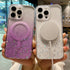 iPhone 15 Pro Max Luxury Sparkly Cover for , Clear Shockproof Silicone Bumper Case