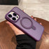 iPhone 15 Pro Max Magsafe with Stand Translucent Back Slim Protective Phone Case Comes with Same Color Lens Film