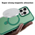 iPhone 15 Pro Max Magsafe with Stand Translucent Back Slim Protective Phone Case Comes with Same Color Lens Film