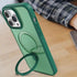 iPhone 15 Pro Magsafe with Stand Translucent Back Slim Protective Phone Case Comes with Same Color Lens Film