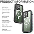 Apple iPhone 14 Pro (6.1") 360 Full Protective Waterproof Case with Built-in Screen Fingerprint Protector