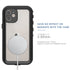 Apple iPhone 12 (6.1") 360 Full Protective Waterproof Case with Built-in Screen Fingerprint Protector