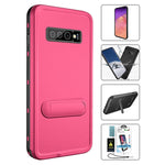 Kickstand Red Pepper Waterproof Case for Galaxy S10 (6.1")