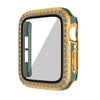 41mm 2 in 1 Diamond Bumper Case with Screen Protector for Apple Watch 7