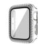 45mm 2 in 1 Diamond Bumper Case with Screen Protector for Apple Watch 7