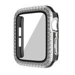 45mm 2 in 1 Diamond Bumper Case with Screen Protector for Apple Watch 7