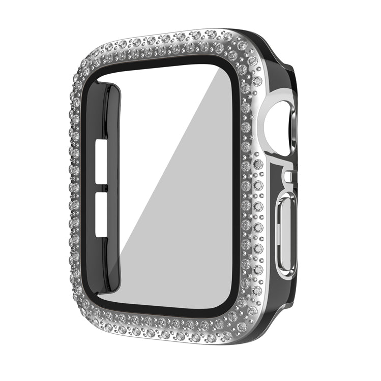 40mm 2 in 1 Diamond Bumper Case with Screen Protector for Apple Watch 6/5/4/3/2/1