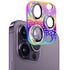 iPhone 14 Pro Colorful crystal diamond Camera Lens case toughened glass  aluminum all-in-one lens screen cover