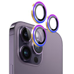 iPhone 14 Pro Lens Protective Metal Ring with Tempered Glass