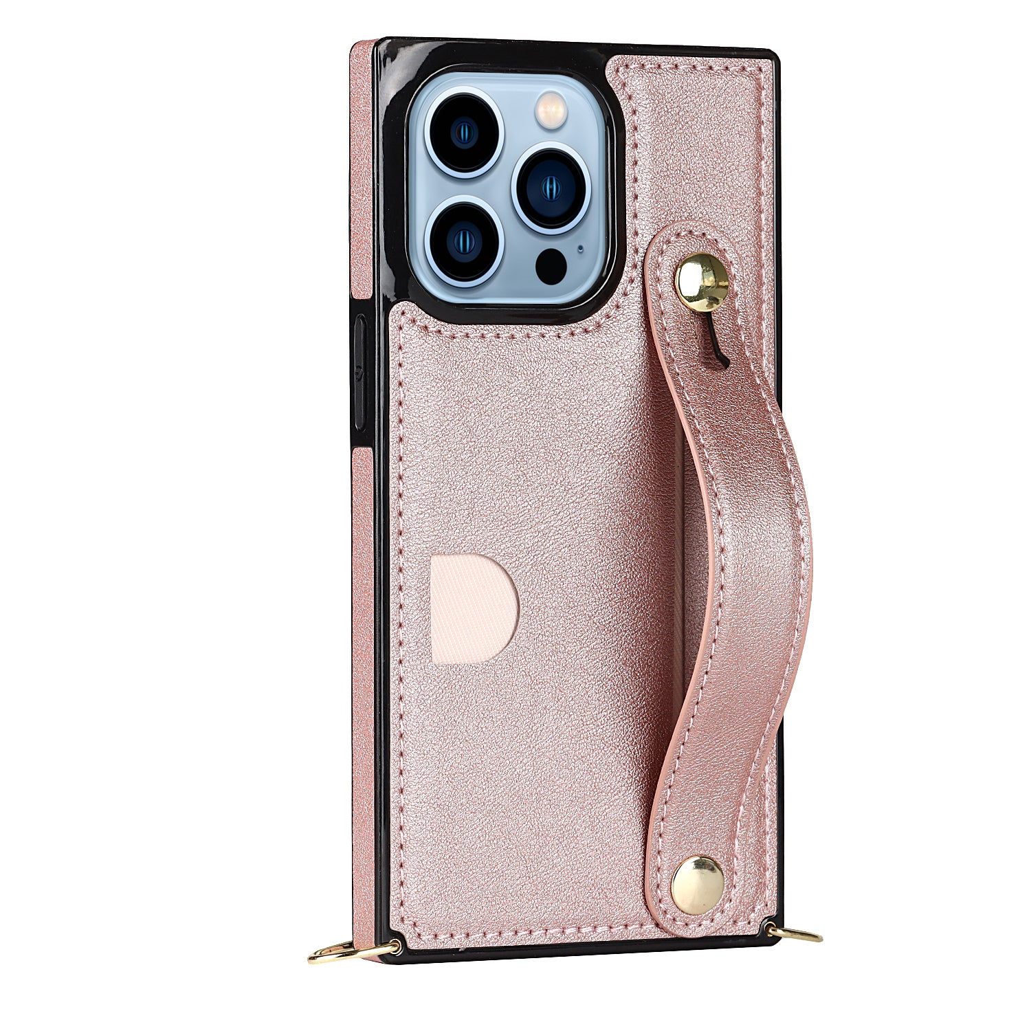 Fashion Leather Case with 1 Credit Card Slots for iPhone 13 Pro(6.1")