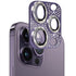 iPhone 14 Pro Colorful crystal diamond Camera Lens case toughened glass  aluminum all-in-one lens screen cover