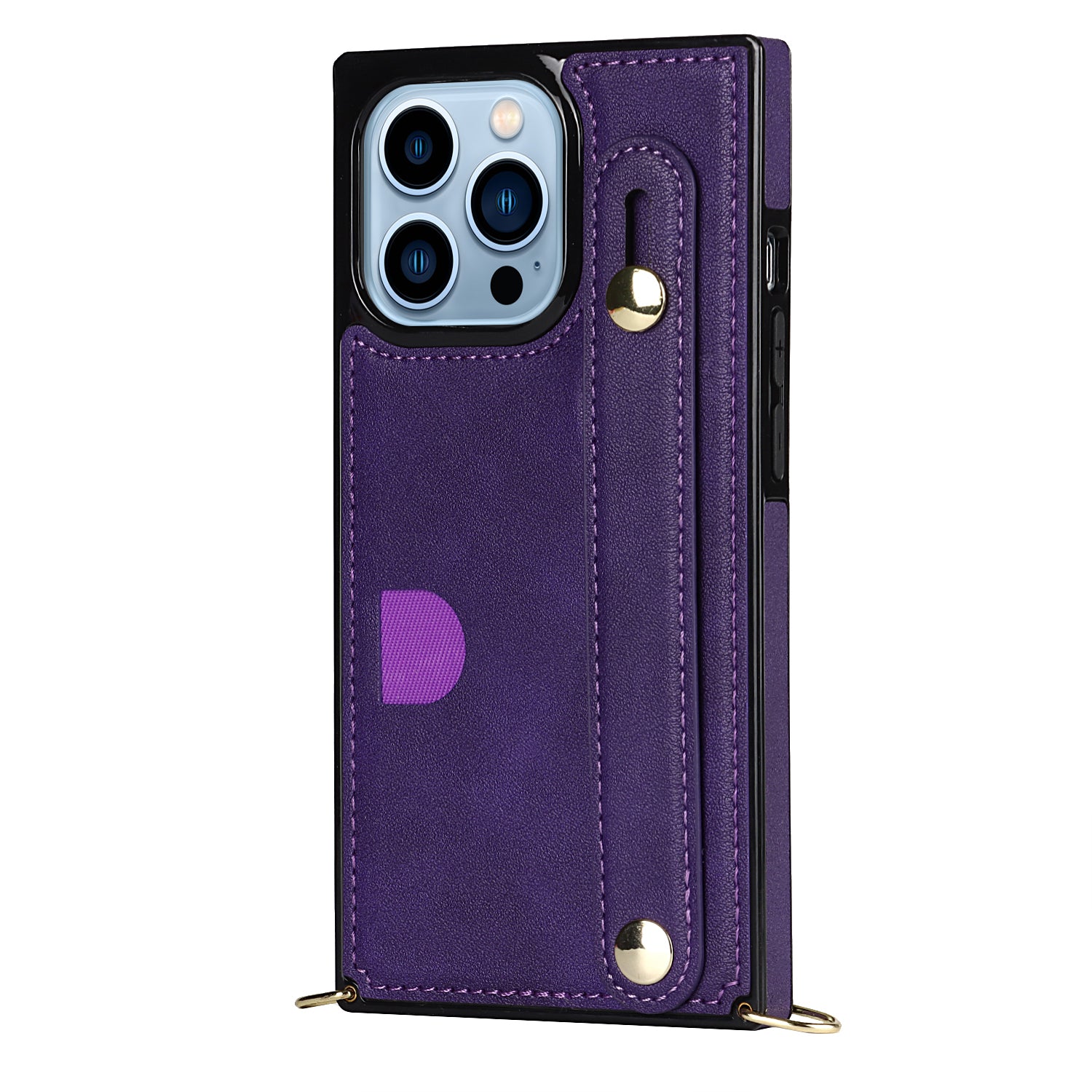 Fashion Leather Case with 1 Credit Card Slots for iPhone 13 Pro Max(6.7")