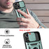 iPhone 14 Plus Sliding window with kickstand Phone Case