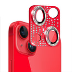 iPhone 14 Colorful crystal diamond Camera Lens case toughened glass  aluminum all-in-one lens screen cove