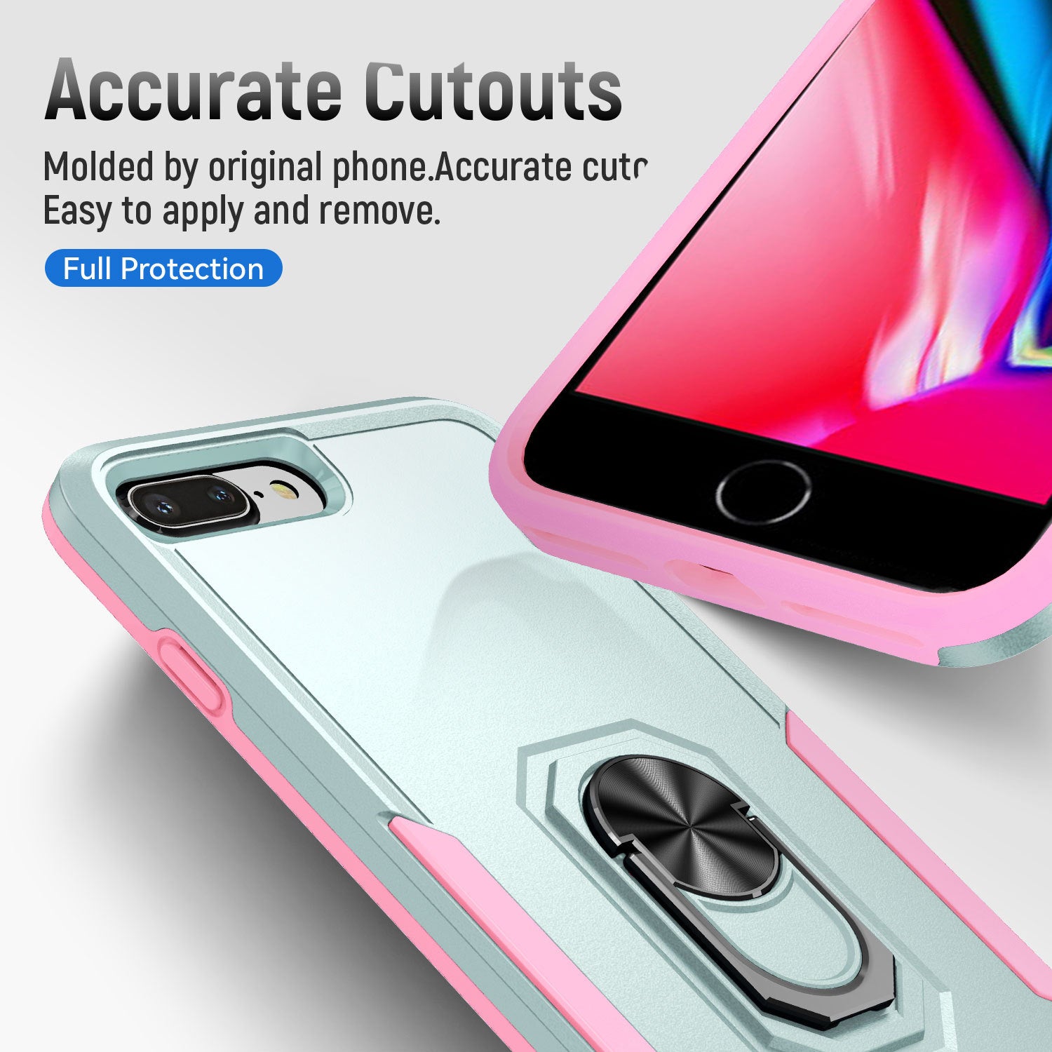 iPhone 6/7/8 Plus Kickstand fully protected heavy-duty shockproof case