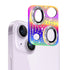 iPhone 14 Plus Colorful crystal diamond Camera Lens case toughened glass  aluminum all-in-one lens screen cover