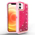 Transparent Floating Glitter Heavy Duty Case Compatible with Apple iPhone 12 Mini (5.4")