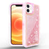 Transparent Floating Glitter Heavy Duty Case Compatible with Apple iPhone 12 Mini (5.4")