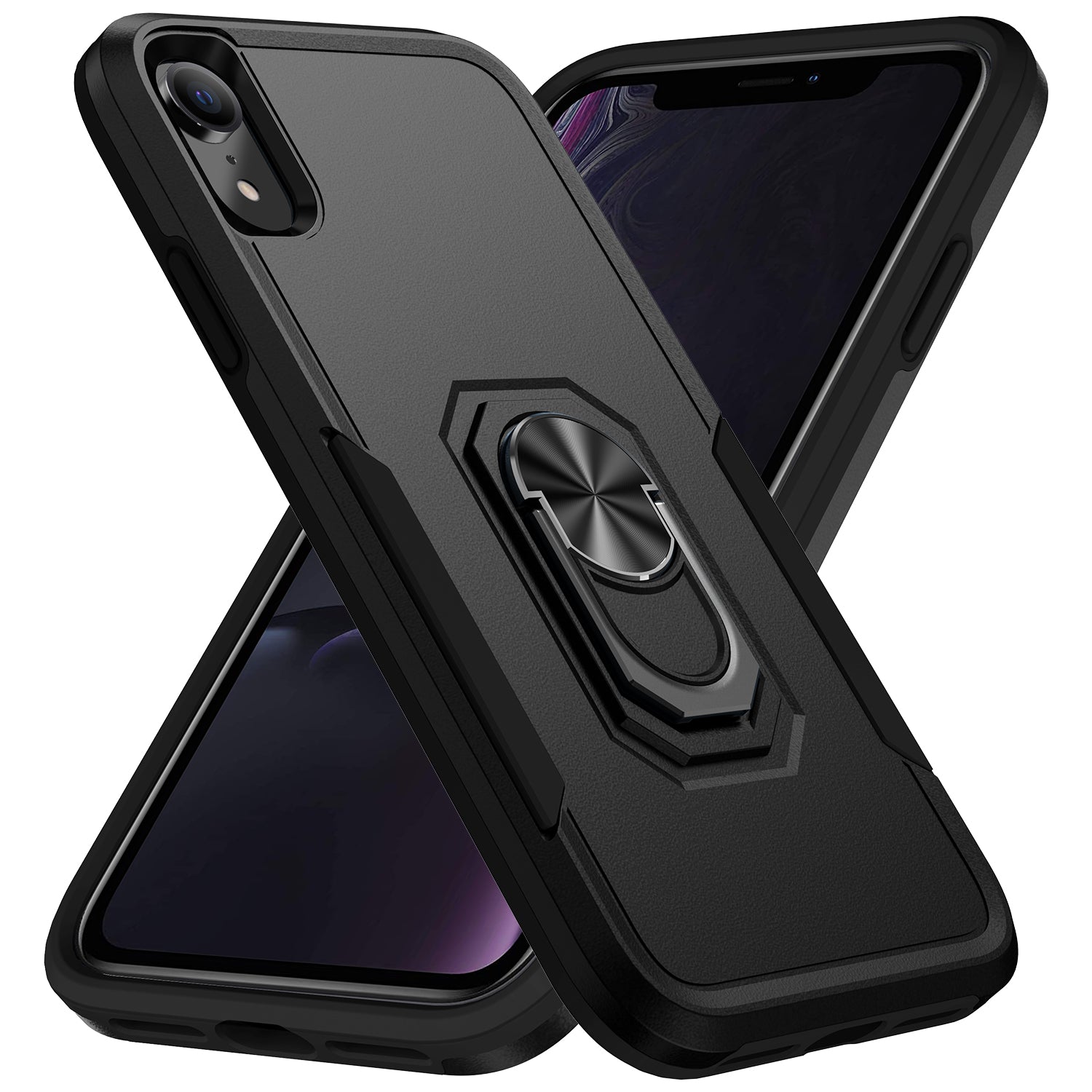 iPhone XR Kickstand fully protected heavy-duty shockproof case