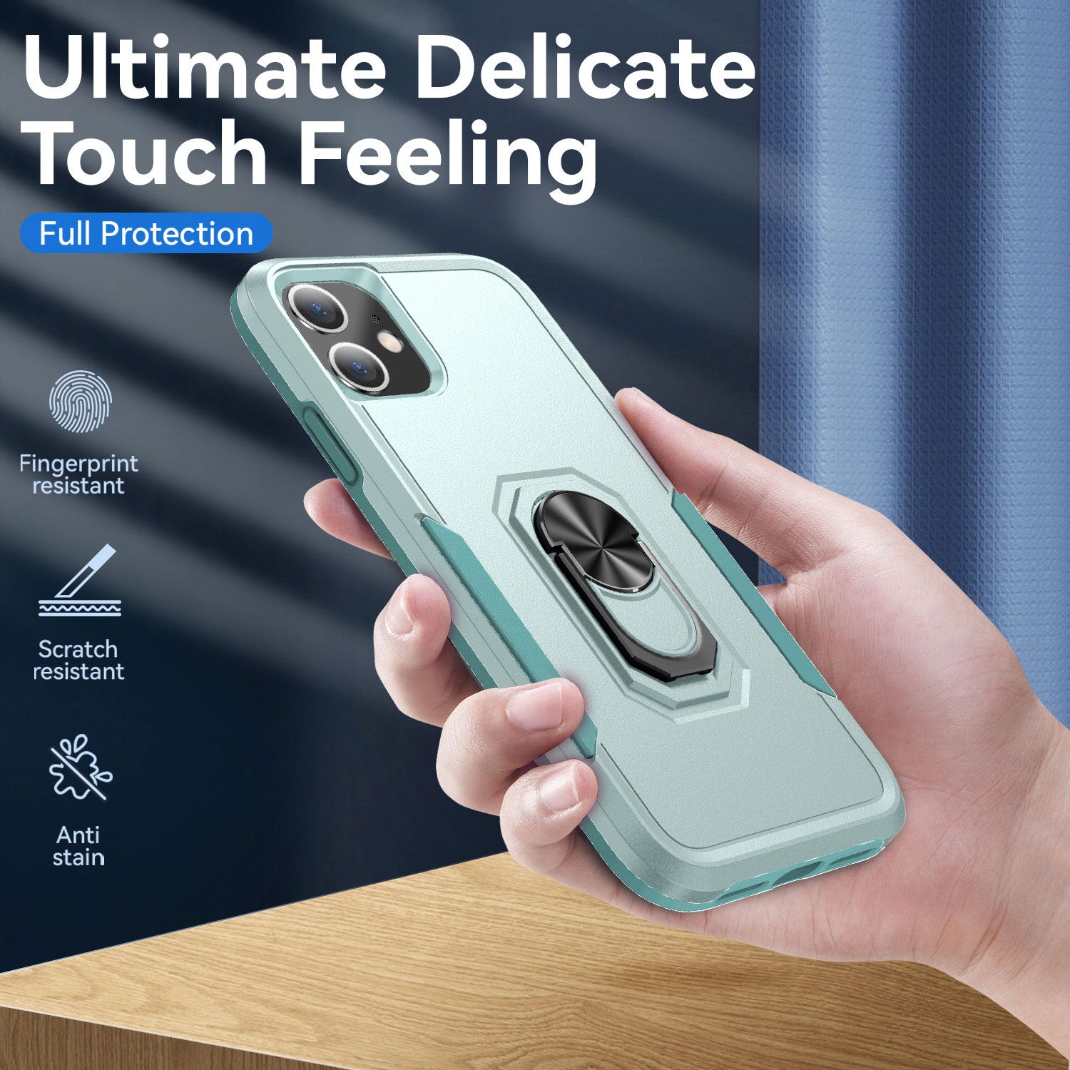 iPhone 11 (6.1’’)Kickstand fully protected heavy-duty shockproof case