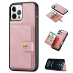 iPhone 14 Pro Magnetic 2 in1  Leather card bag case  and Removable Back Cover