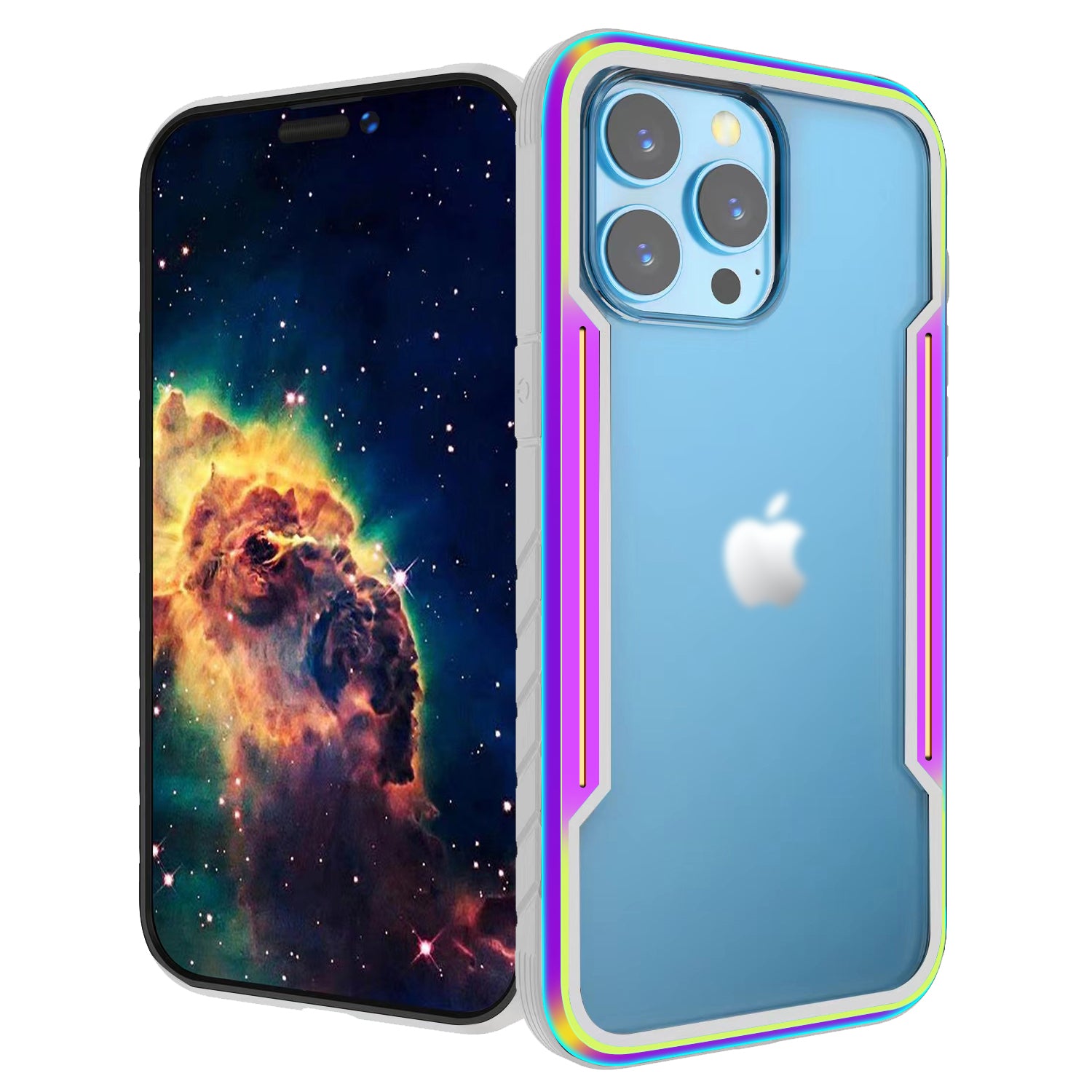 iPhone 14 Pro  Designed Colorful Bumper Full Body Heavy Duty Protection Case