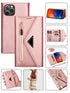 iPhone 11 2 IN 1 Leather Wallet Case  with 7 Credit Card Slots