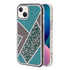 iPhone 13 Geometric tricolor bling  case