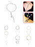 A Dozen of Bowknot Choker Necklace Charms Necklace Jewelry for Women and Girls Gold  (HN278)