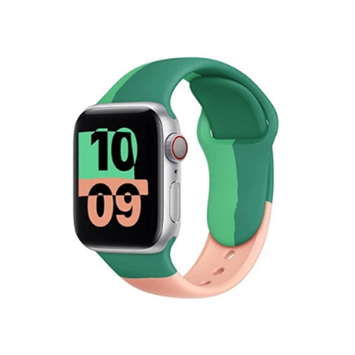 38/40/41mm Color soft silicone strap, suitable for Apple Watch series SE /7/6/ 5/ 4 /3/ 2/ 1