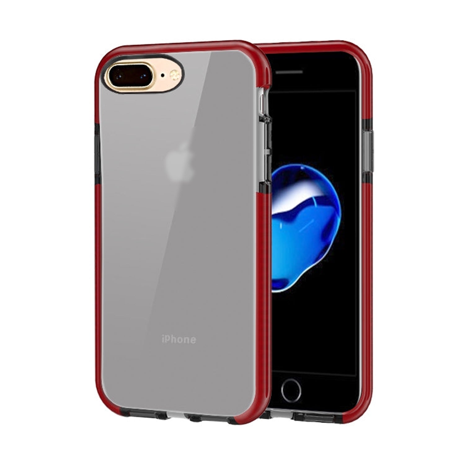 iPhone - 8 Plus /7 PlusTransparent TPU Case Shockproof Drop Resistant Case Cover