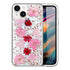 iPhone 13 Soft Plastic Fashion Colorful Flowers Design Case