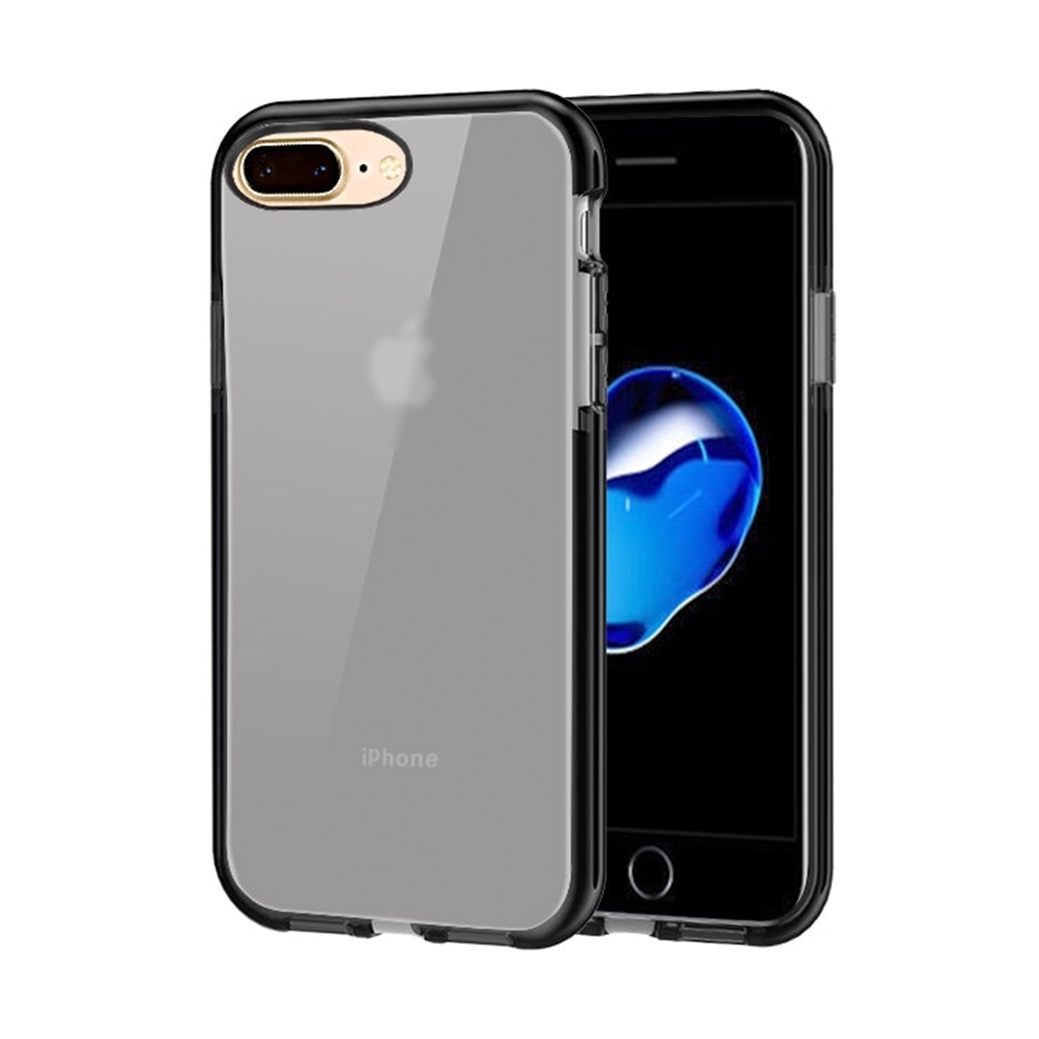 iPhone - 8 Plus /7 PlusTransparent TPU Case Shockproof Drop Resistant Case Cover