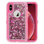 Transparent Floating Glitter Heavy Duty Case for iPhone X/XS