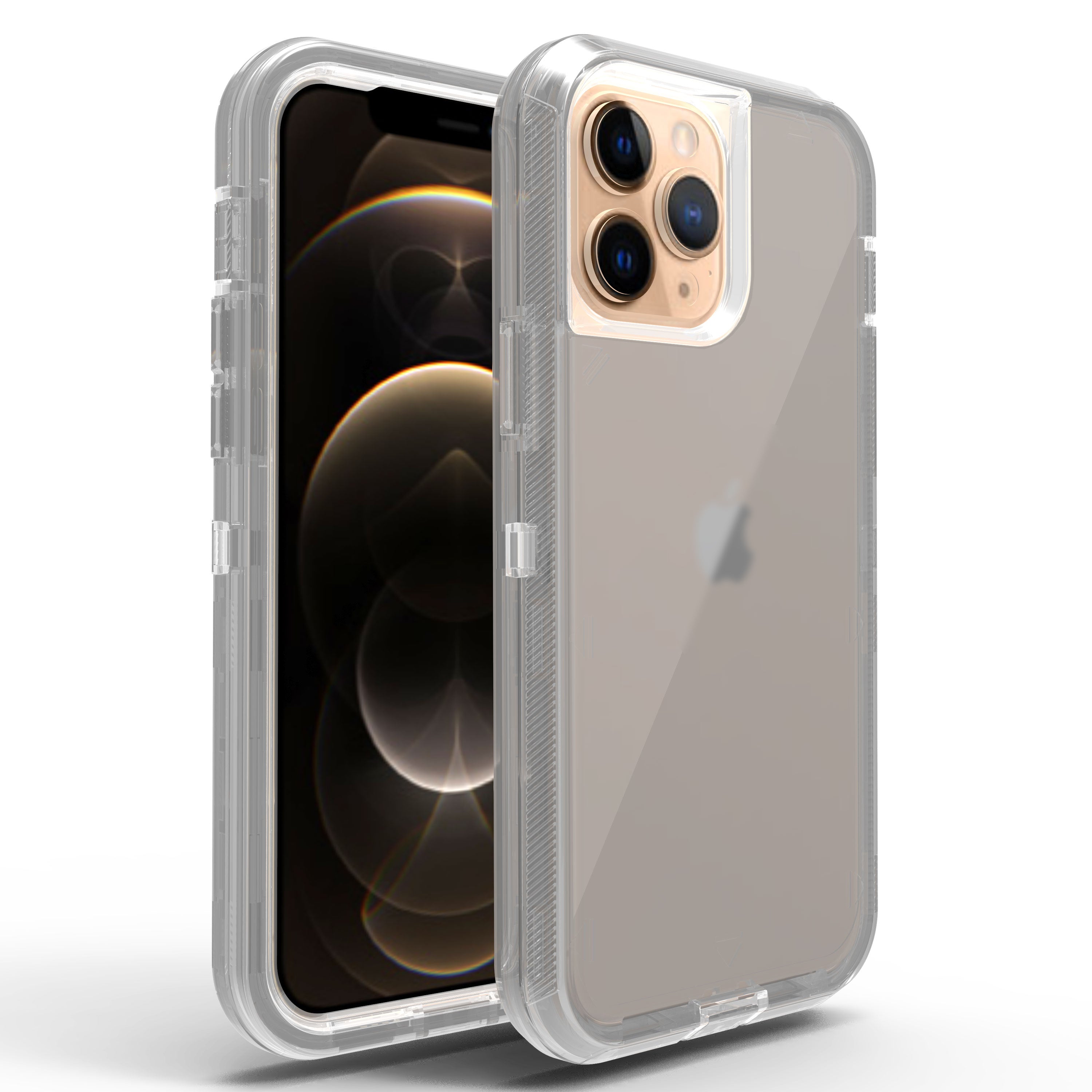 Transparent Full Protection Heavy Duty Case without Clip for iPhone 11 Pro (5.8")