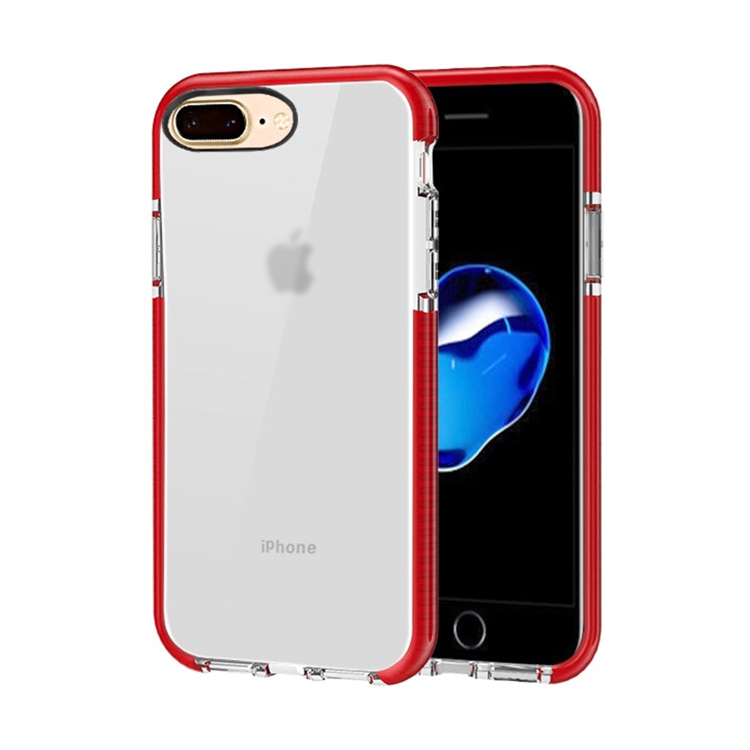 iPhone - 8 Plus /7 PlusTransparent TPU Case Shockproof Drop Resistant Case Cover