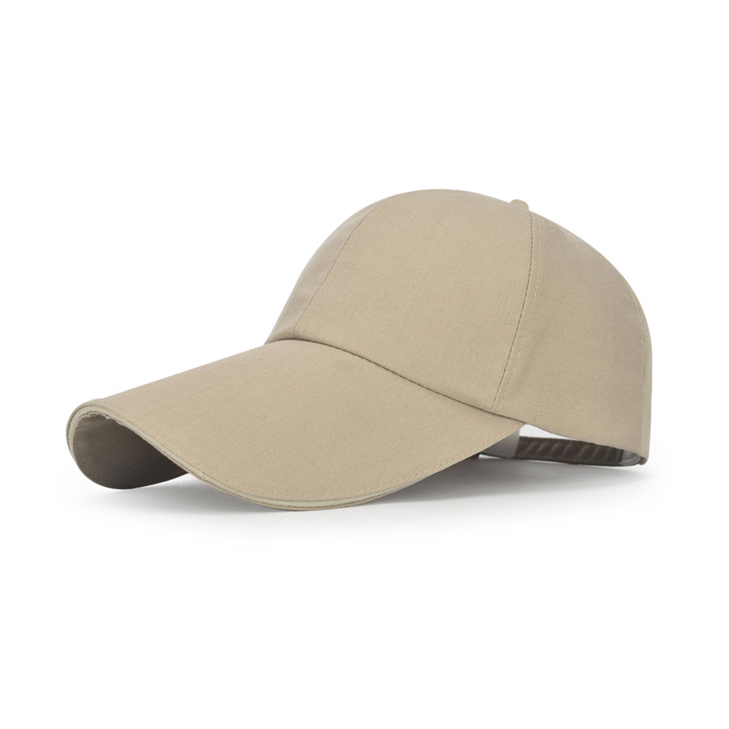 Baseball Cap Classic Adjustable Plain Hat Men Women Unisex- Light Brown